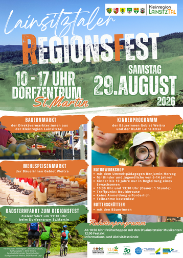 Flyer Lainsitzaler Regionsfest 2026